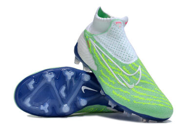Nike Phantom GX DF Elite FG Football Boots - Green/White/Blue