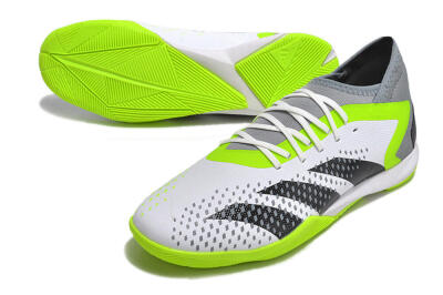 Adidas Predator Accuracy.1 IC Football Shoes - White/Black/Green/Grey