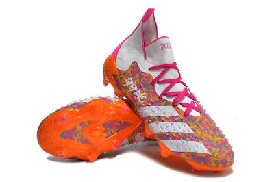 Adidas Predator Freak.1 FG Football Boots - White/Pink/Orange