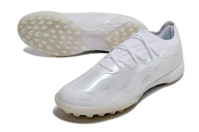 Adidas X Crazyfast.1 TF Football Shoes - White/Silver