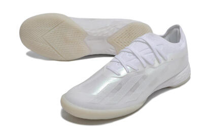 Adidas X Crazyfast.1 IC Football Shoes - White/Silver
