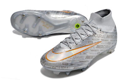 Nike Air Zoom Mercurial Superfly 9 Elite SG Football Boots - Silver/Gold