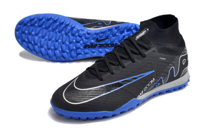 Nike Air Zoom Mercurial Superfly 9 Elite TF Football Shoes - Black/White/Blue