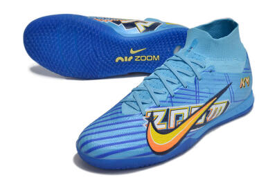 Nike Air Zoom Mercurial Superfly 9 Elite IC Football Shoes - Blue/Yellow/Black