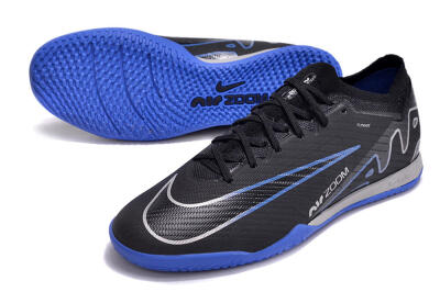 Nike Air Zoom Mercurial Vapor 15 Elite IC Football Shoes - Black/Blue/White