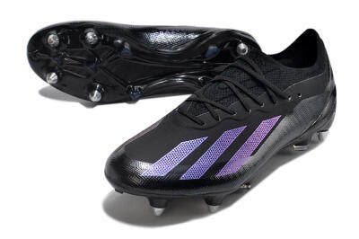 Adidas X Crazyfast.1 SG Football Boots - Black/Purple