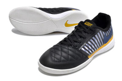 Nike Lunar Gato 2 IC Football Shoes - Black/White/Yellow