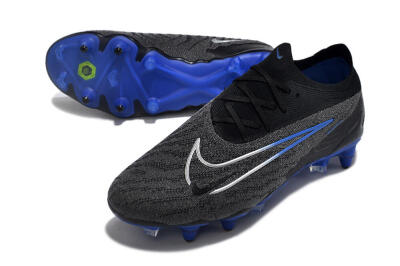 Nike Phantom GX Elite Link Pro SG Football Boots - Black/Grey/Blue