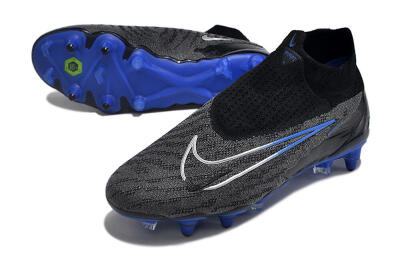 Nike Phantom GX Elite DF Link Pro SG Football Boots - Black/Grey/Blue