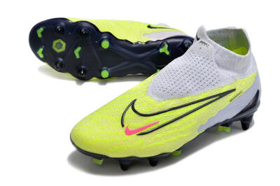 Nike Phantom GX Elite DF Link Pro SG Football Boots - White/Green/Black
