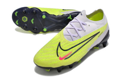 Nike Phantom GX Elite SG Football Boots - Grey/Yellow/Black