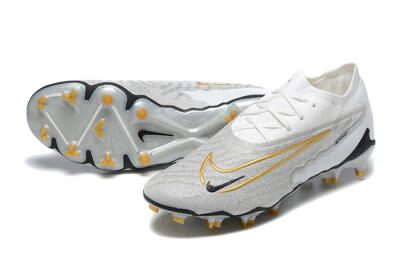 Nike Phantom GX Elite FG Football Boots - Grey/White/Gold