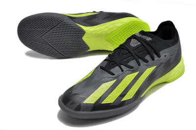 Adidas X Crazyfast.1 IC Football Shoes - Black/Grey/Yellow