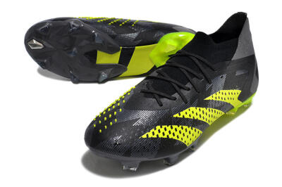 Adidas Predator Accuracy.1 FG Football Boots - Black/Grey/Yellow