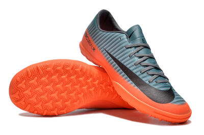 NIke Mercuricalx Victory 6 TF Football Shoes - Blue/Black/Orange