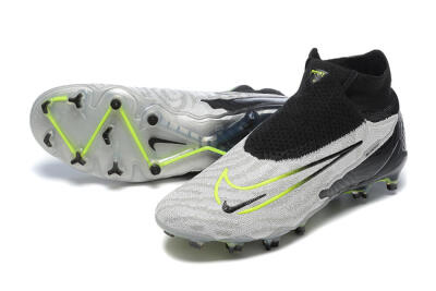 Nike Phantom GX Elite DF FG Football Boots - Grey/Black/Yellow