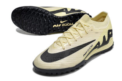 Nike Air Zoom Mercurial Vapor 15 Elite TF Football Shoes - Beige/Black