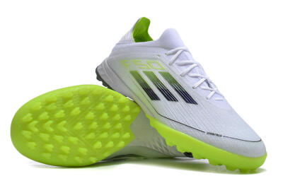 Adidas F50 Adizero TF Football Shoes - Whtie/Black/Green
