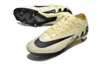 Nike Air Zoom Mercurial Vapor 15 Elite SG Football Boots - Beige/Black