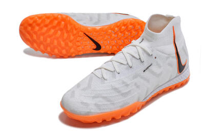 Nike Phantom Luna Elite NU TF Football Shoes - White/Orange/Grey
