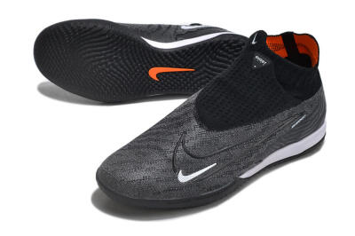Nike Phantom GX Elite DF Link IC Football Shoes - Grey/Black/White