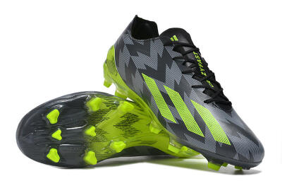 Adidas X Crazyfast+ FG Football Boots - Black/Grey/Green