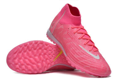 Nike Phantom Luna Elite NU TF Football Shoes - Pink/White/Yellow