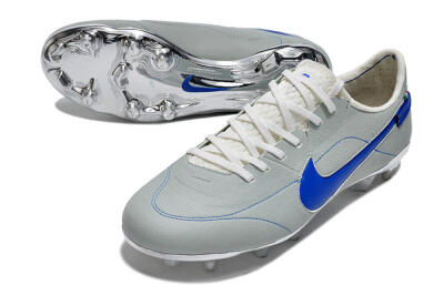 Nike Tiempo Legend 9 Elite FG Football Boots - Grey/Blue/Silver
