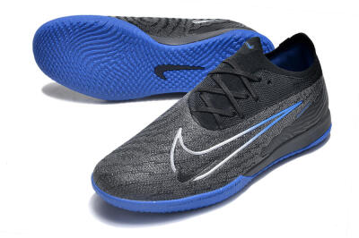 Nike Phantom GX Elite IC Football Shoes - Grey/Black/Blue