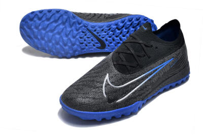 Nike Phantom GX Elite TF Football Shoes - Grey/Black/Blue