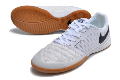 Nike Lunar Gato 2 IC Football Shoes - White/Black/Brown