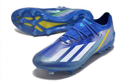 Adidas X Crazyfast.1 FG Football Boots - Blue/White/Yellow