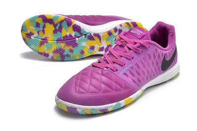 Nike Lunar Gato 2 IC Football Shoes - Purple/Black/Rainbow