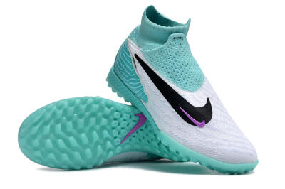 Nike Phantom GX Elite DF Link TF Football Shoes - White/Black/Jade