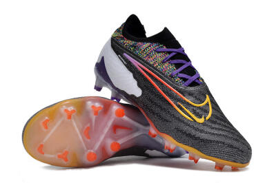 Nike Phantom GX Elite FG Football Boots - Black/Purple/Rainbow