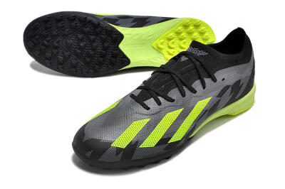 Adidas X Speedportal.1 TF Football Shoes - Black/Grey/Yellow