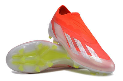 Adidas X Crazyfast+ Laceless FG Football Boots - Red/White/Yellow