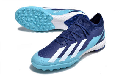 Adidas X Crazyfast.3 TF Football Shoes - Blue/Jade/White