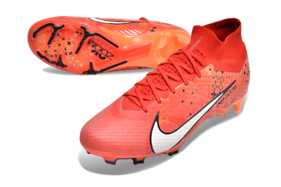 Nike Air Zoom Mercurial Superfly 9 Elite FG Football Boots - Orange/White/Black