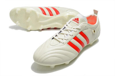 Adidas Adipure FG Football Boots - Beige/Red