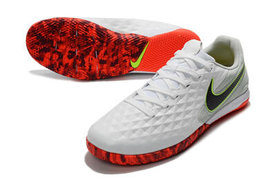 NIke Tiempo Lunar Legend 8 Pro IC Football Shoes - White/Black/Yellow/Red