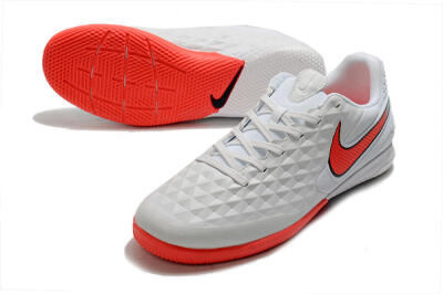 NIke Tiempo Lunar Legend 8 Pro IC Football Shoes - White/Red/Jade