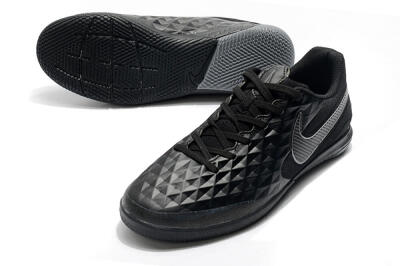 NIke Tiempo Lunar Legend 8 Pro IC Football Shoes - Black/Grey