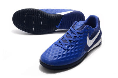 NIke Tiempo Lunar Legend 8 Pro IC Football Shoes - Blue/White