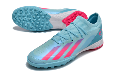 Adidas X Crazyfast.3 TF Football Shoes - Flash Aqua/Lucid Pink/Lucid Cyan