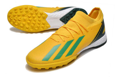 Adidas X Crazyfast.3 TF Football Shoes - Yellow/Blue/White