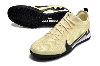 Nike Air Zoom Mercurial Vapor 15 Pro TF Football Shoes - Beige/Black/White