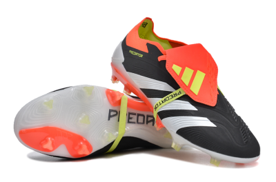 Adidas Predator Elite Foldover Tongue FG Football Boots - Black/White/Red