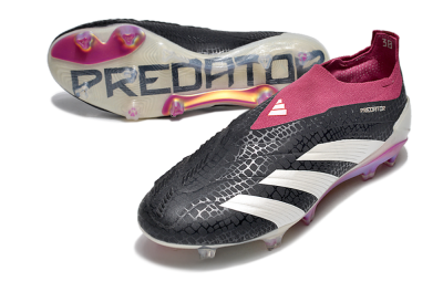 Adidas Predator Accuracy+ FG Football Boots - Black/White/Pink