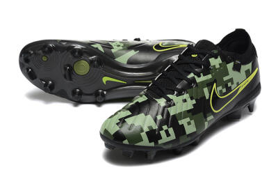 Nike Tiempo Legend 10 Elite FG Football Boots - Black/Camo/Yellow